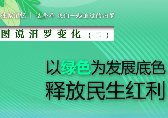 这些年，我们一起追过的汨罗 ｜（二）绿色发展，释放民生红利