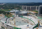 岳阳市体育中心项目主体完工