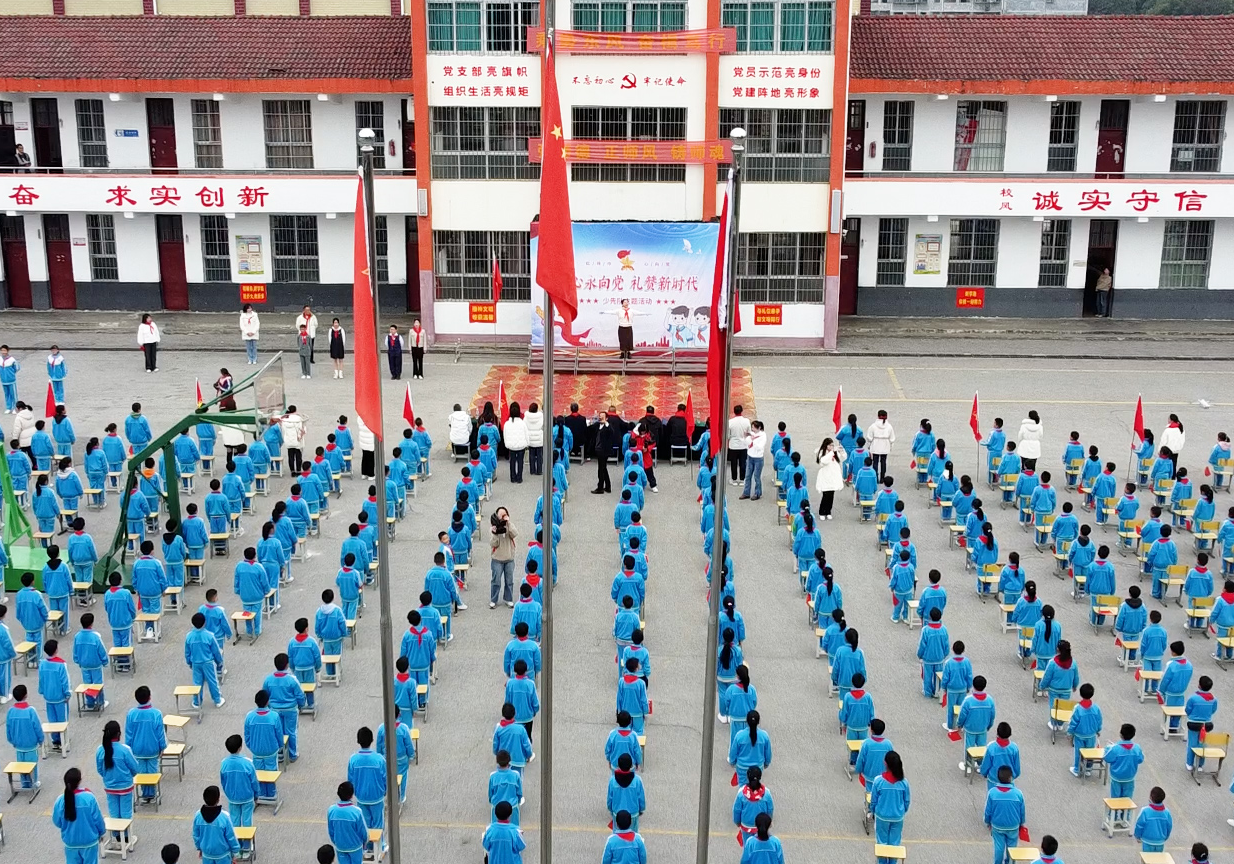 童心永向党 礼赞新时代 新开镇中心小学组织开展少先队主题活动